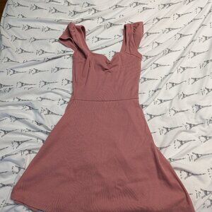 Wild Fable Pink Sweetheart Cap Sleeve A Line Dress